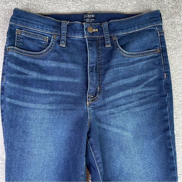 J. Crew Factory Jeans Women's 27 Skinny High Rise Dark Wash Denim Preppy - Picture 2 of 11